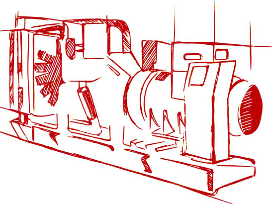 Высоковольтная ДГУ 3000 кВт 10,5 кВ двигатель Baudouin