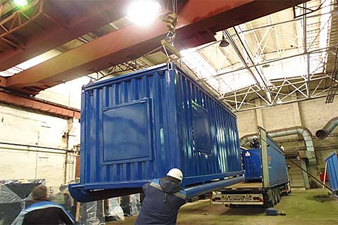 Доставка на объект дизельных электростанций ЭТРО в закрытой автомобильной фуре под тентом